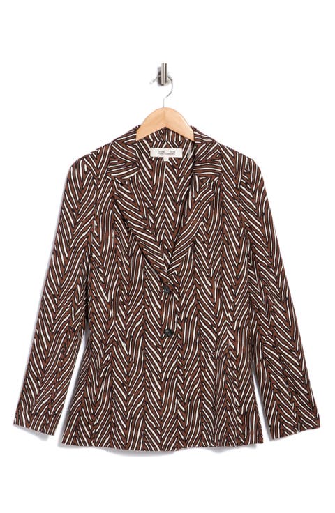 Ophelia Tiger Print Blazer