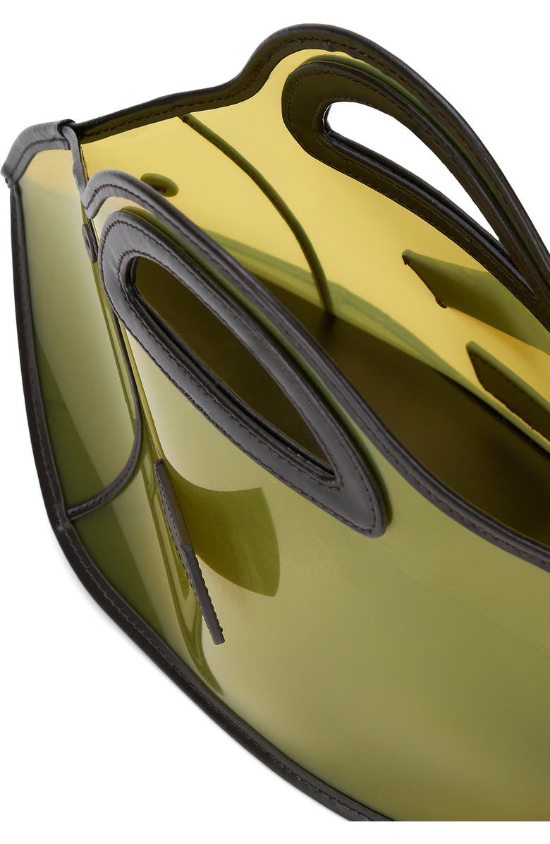 STAUD Cleo Clear Fish Tote, Alternate, color, Citron
