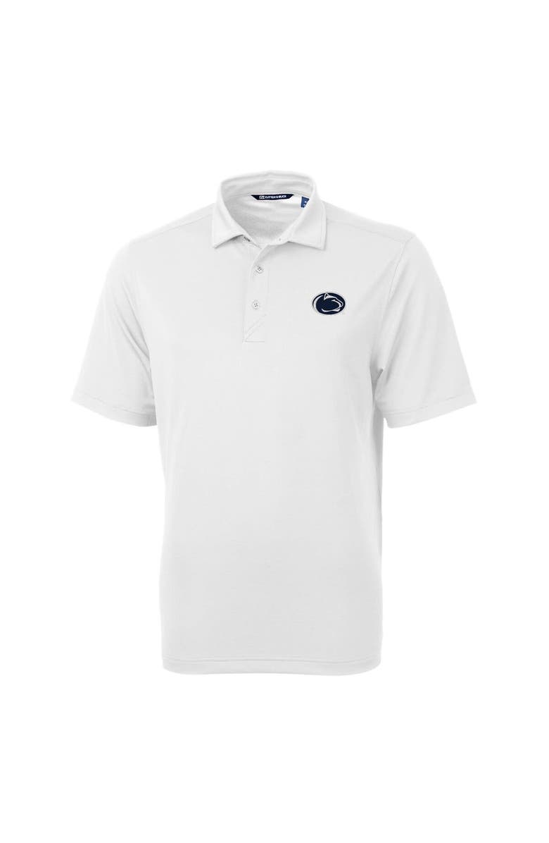 Cutter & Buck Men's Cutter & Buck White Penn State Nittany Lions Virtue Eco Pique Recycled Polo, Main, color,