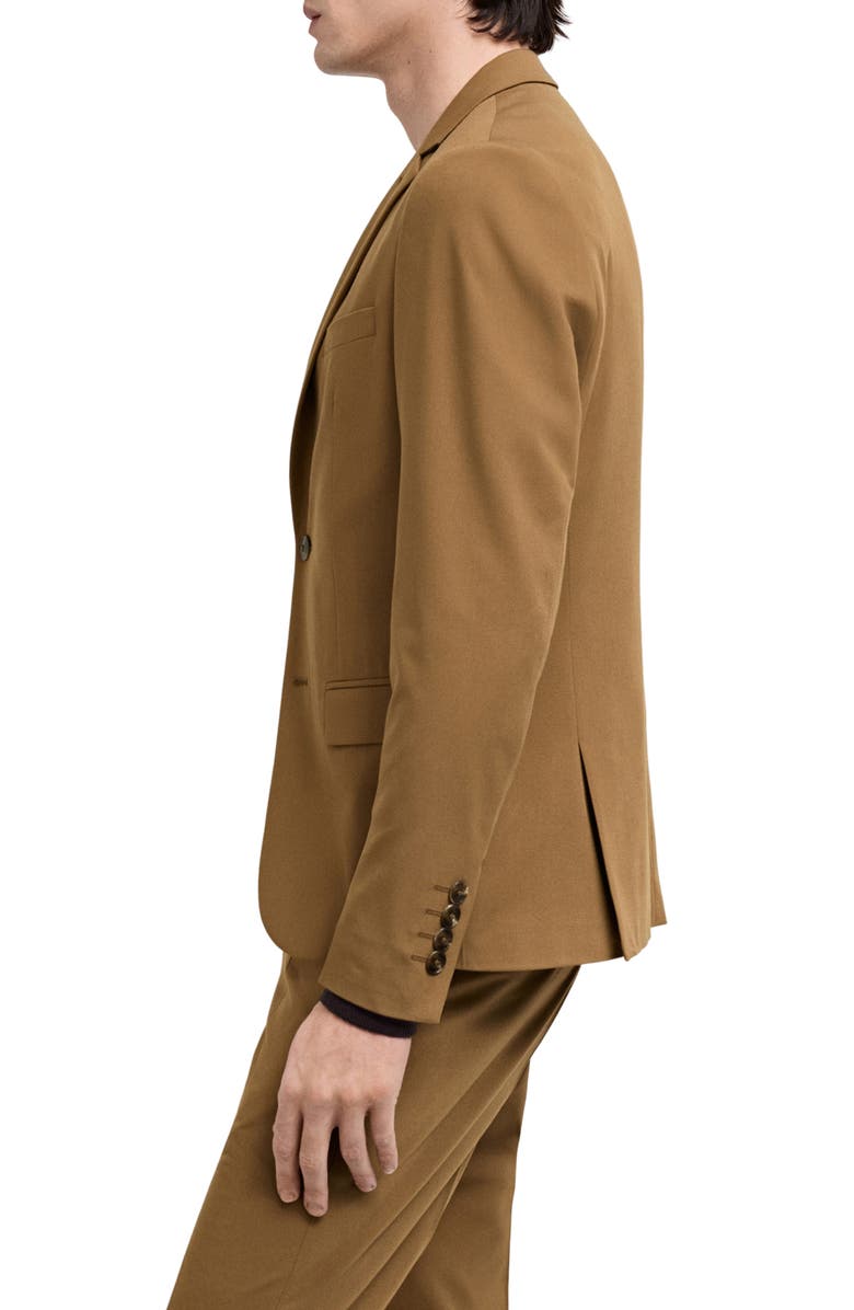 MANGO Superslim Fit Stretch Sport Coat, Alternate, color, Ochre