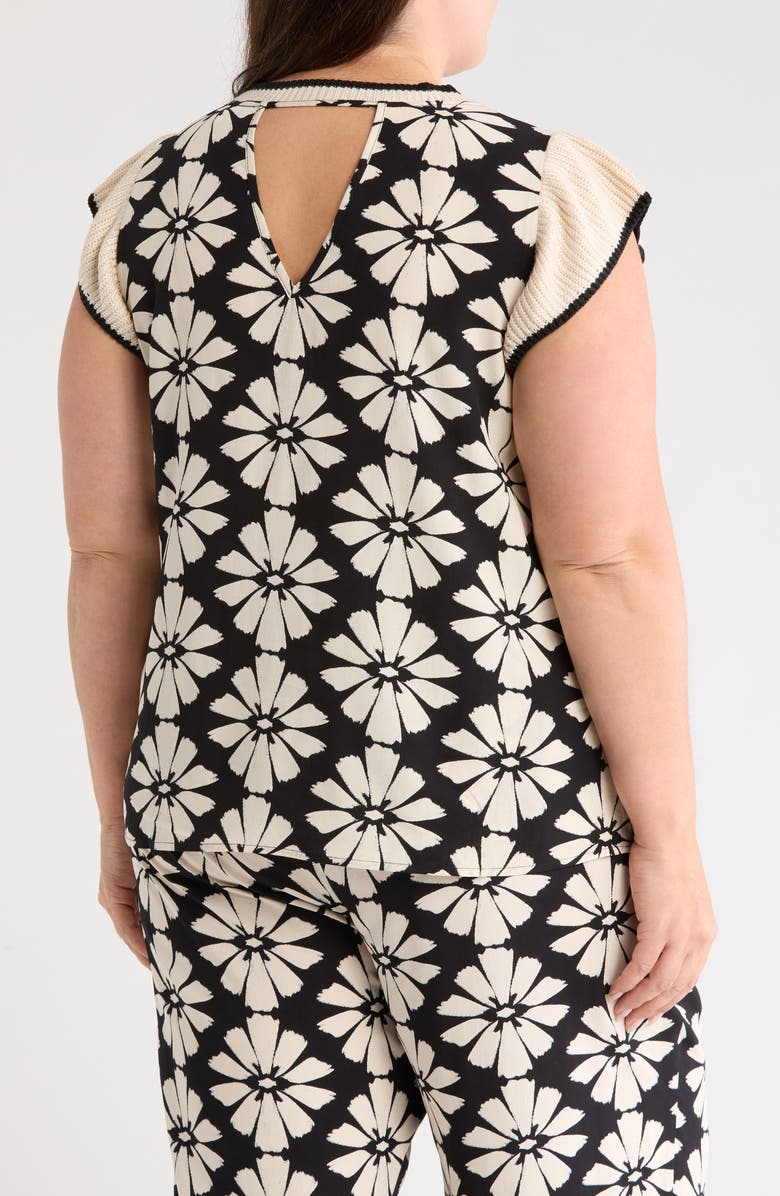 DR2 by Daniel Rainn Knit Trim Top, Alternate, color,