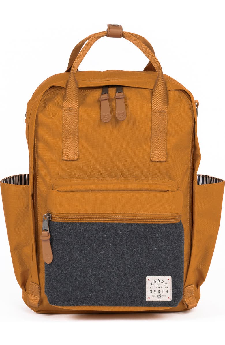 Product of the North Elkin Sustainable Diaper Backpack, Main, color, Buckthorn