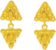 Ottoman Hands Azar Triangle Drop Earrings