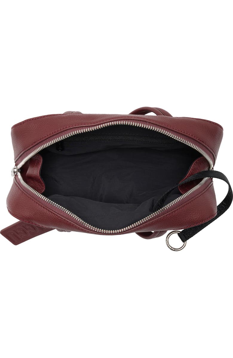 Baggu Small Recycled Leather Bowler Bag, Alternate, color, Mahogany