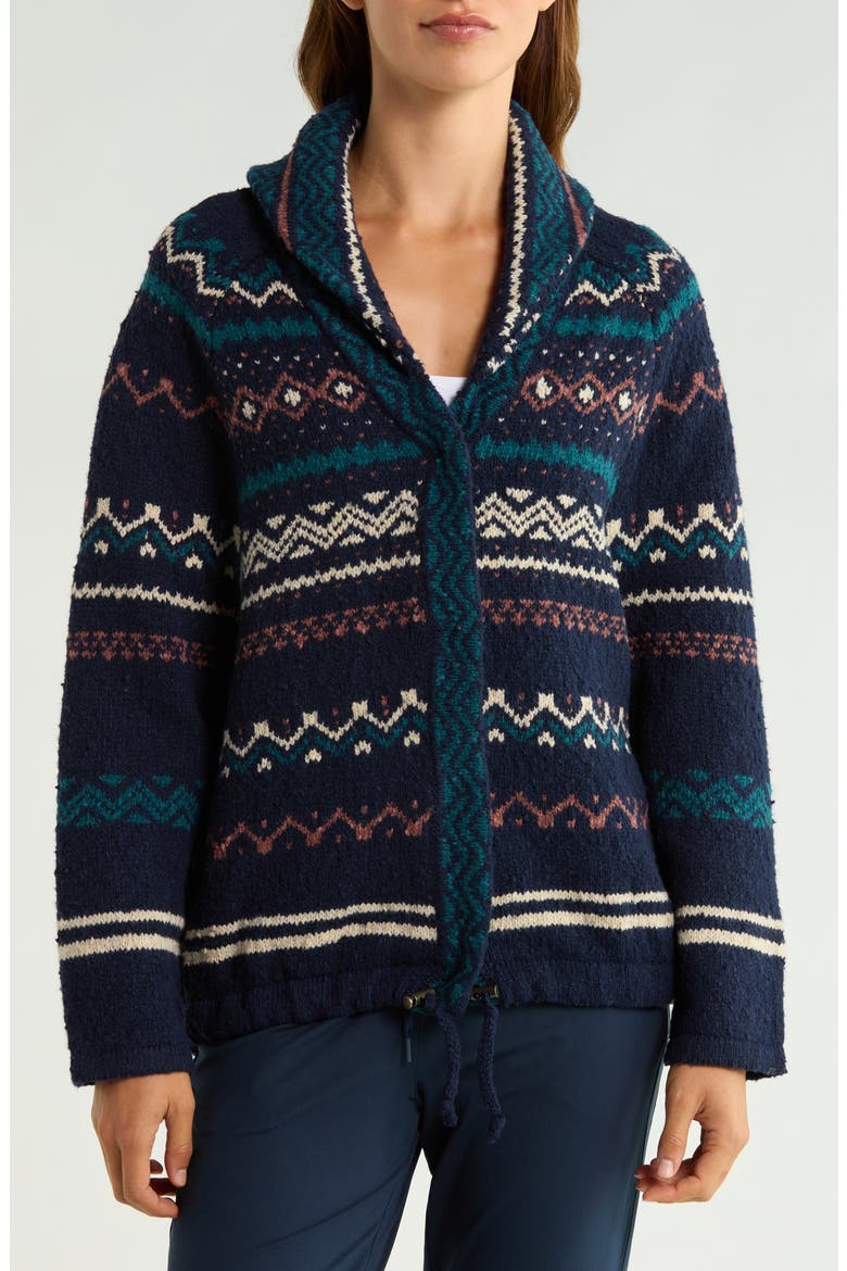 Arctic Poppy Sweater Cardigan, Alternate, color, NAUTICAL