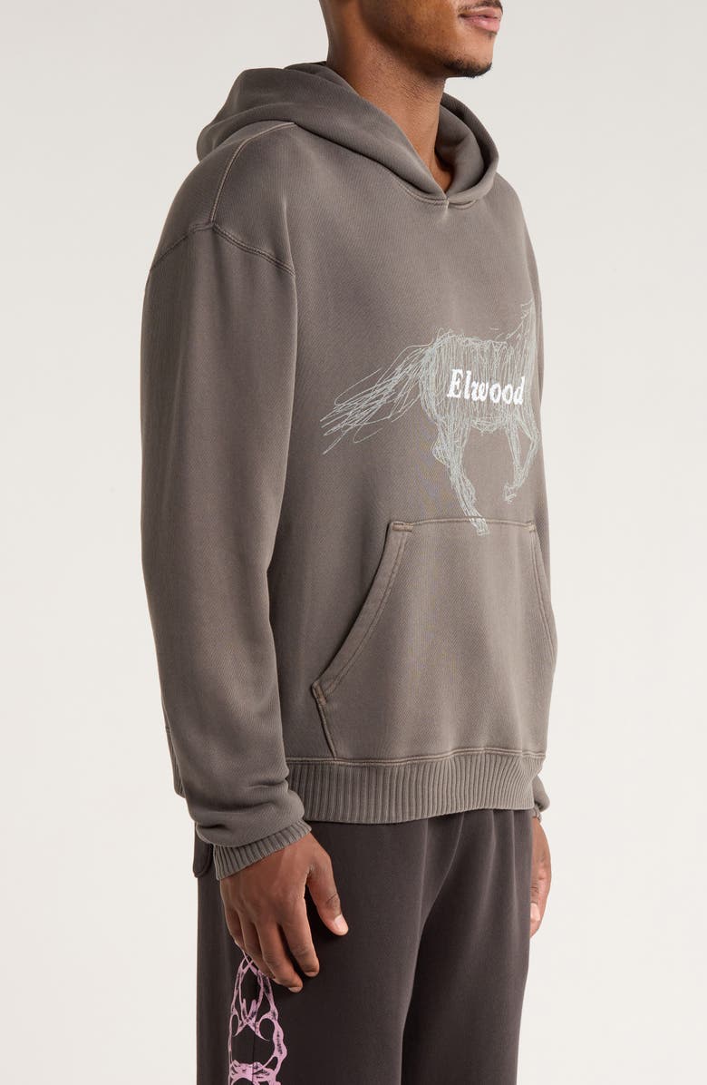 Elwood Stallion Organic Cotton Pullover Hoodie, Alternate, color, Vintage Grey