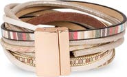 SAACHI Faux Leather Wrap Bracelet