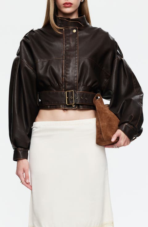 Gigi Faux Leather Jacket