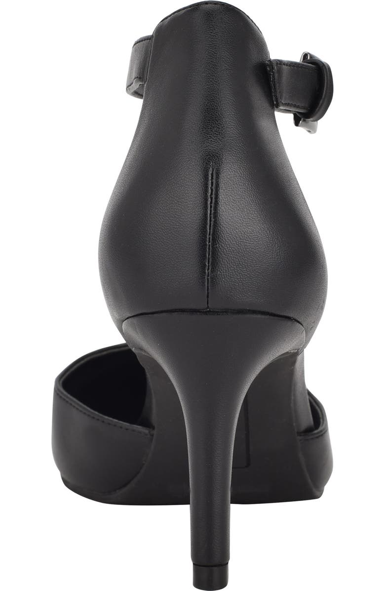 Bandolino Ginata Pointed Toe Ankle Strap Pump, Alternate, color, Black Nappa - Blkll