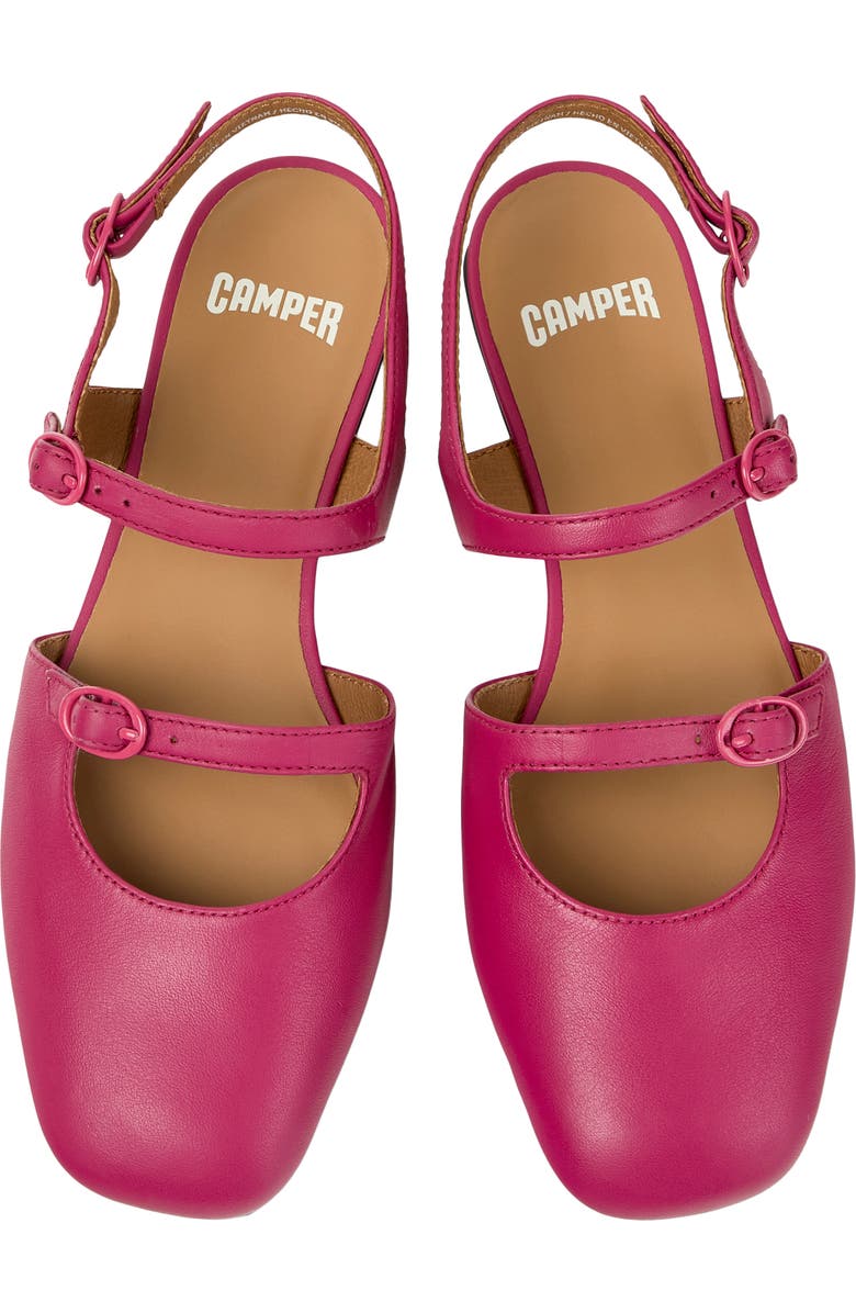 Camper Casi Myra Flat, Alternate, color, Burgundy