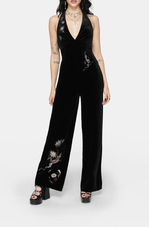 Whim Dragon Halter Jumpsuit