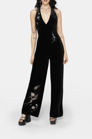 Disturbia Whim Dragon Halter Jumpsuit