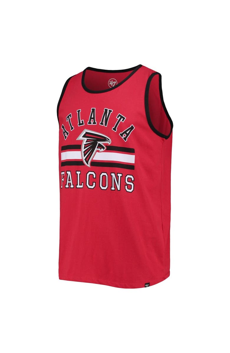 '47 Men's '47 Red Atlanta Falcons Edge Super Rival Tank Top, Alternate, color,