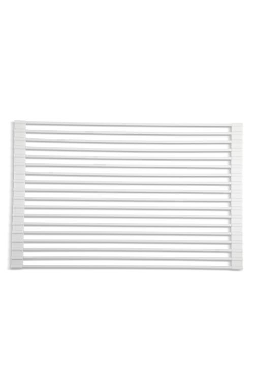 Core Kitchen Over The Sink Roll Up Dry Mat In Gray