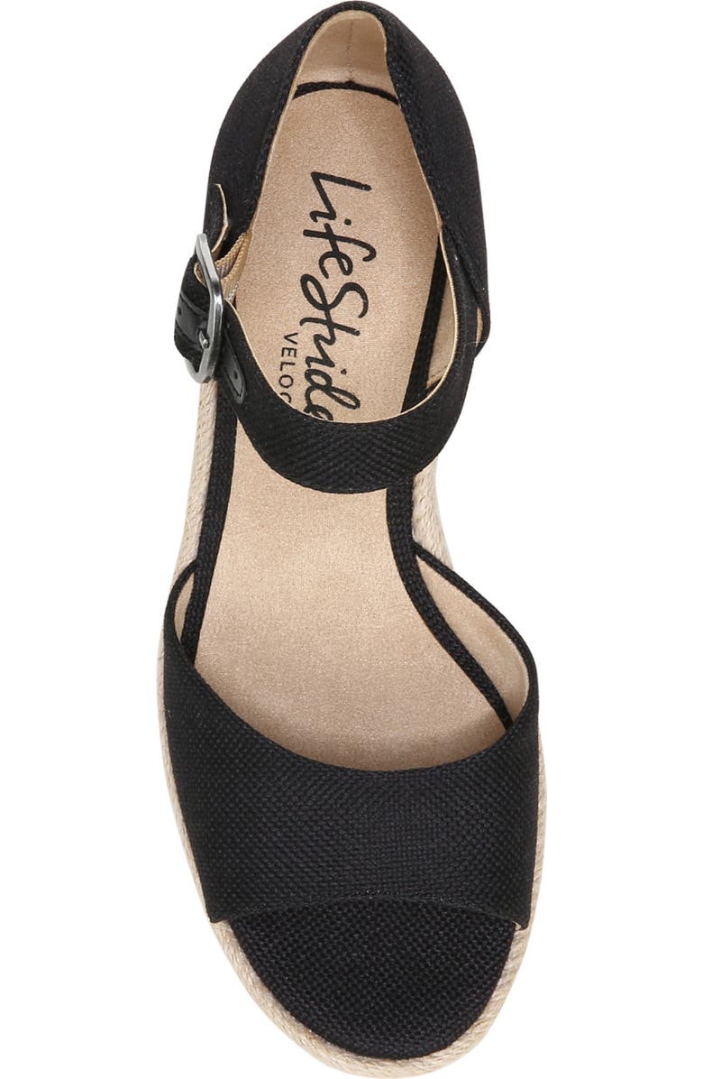LifeStride Go For It Espadrille Wedge Sandal - Wide Width Available, Alternate, color,