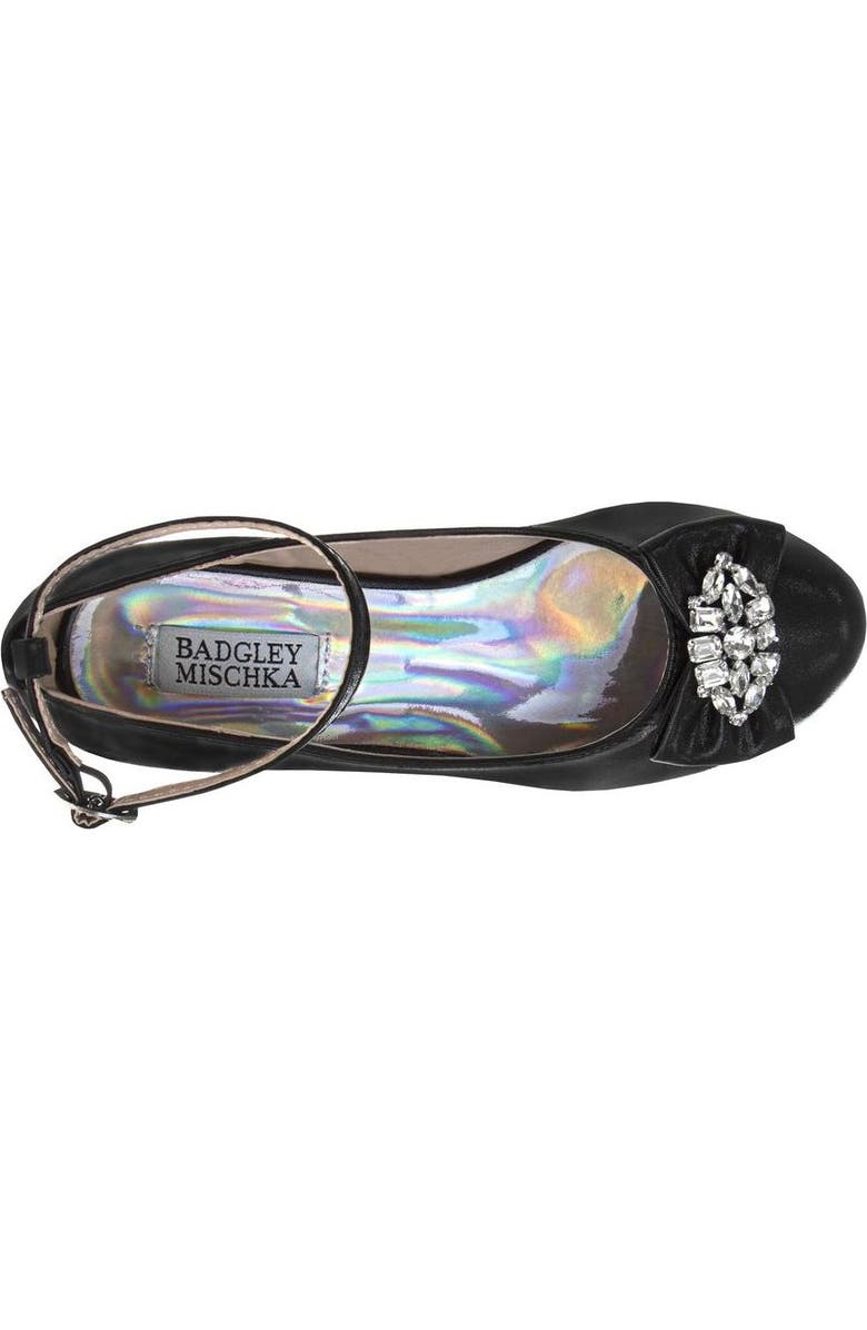 BADGLEY MISCHKA Girls' Low Heeled Dress Sandals., Alternate, color, Black