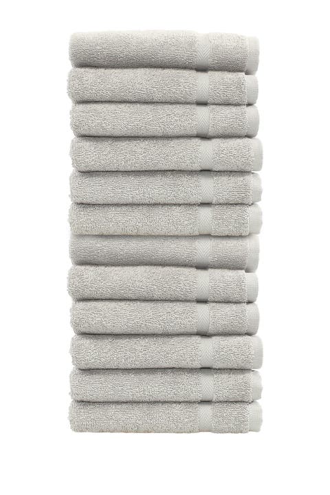 Denzi Washcloths - Set of 12 - Grey