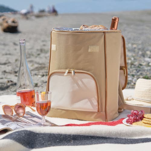 Twine Cooler Backpack In Beige