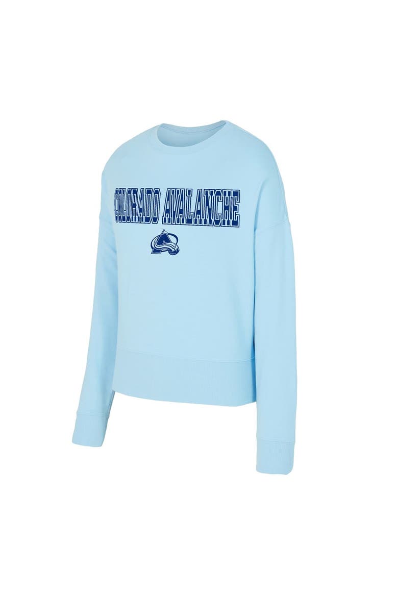 Women's Concepts Sport Light Blue Colorado Avalanche Tonal Pullover Sweatshirt, Alternate, color, Light Blue