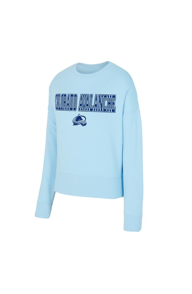 CONCEPTS SPORT Women's Concepts Sport Light Blue Colorado Avalanche Tonal Pullover Sweatshirt, Alternate, color, Light Blue