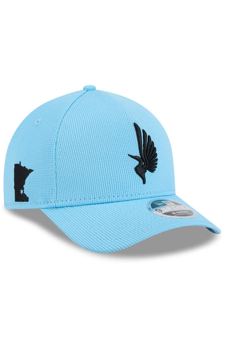 New Era Men's New Era Light Blue Minnesota United FC 2025 Jersey Hook 9FORTY M-Crown Adjustable Hat, Main, color, 