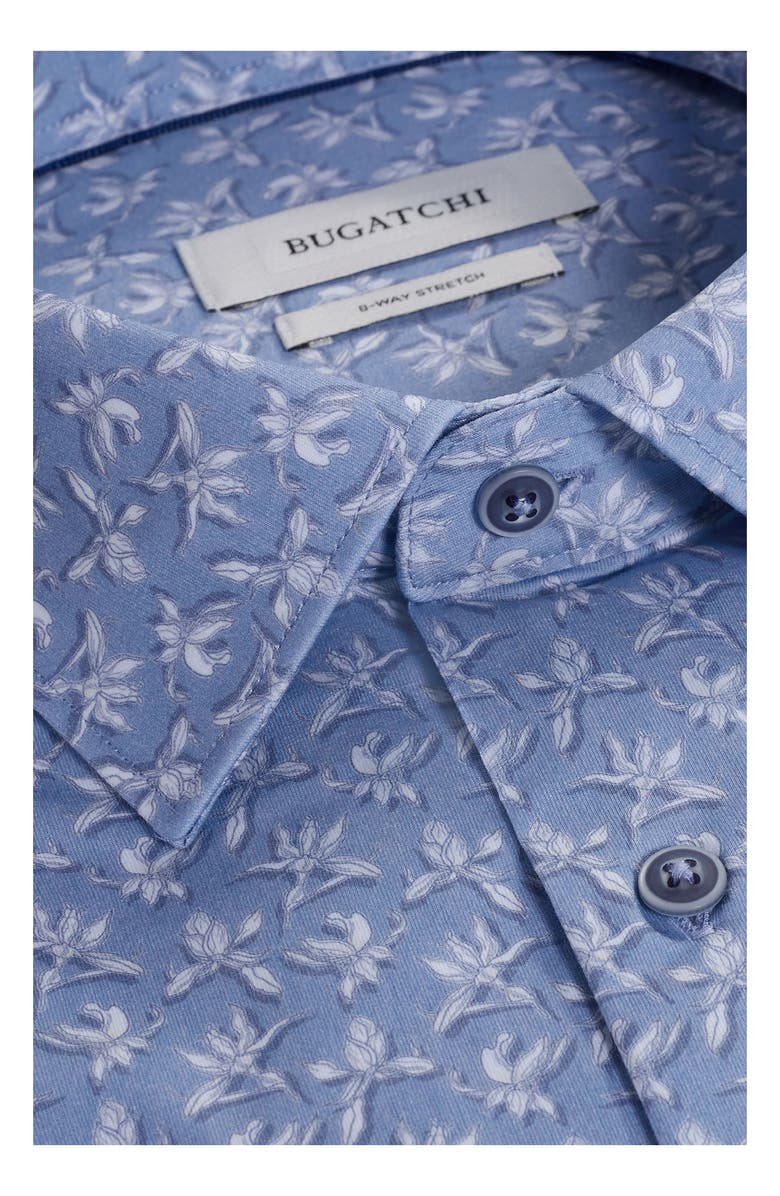 Bugatchi James OoohCotton<sup>®</sup> Floral Button-Up Shirt, Alternate, color, Air Blue