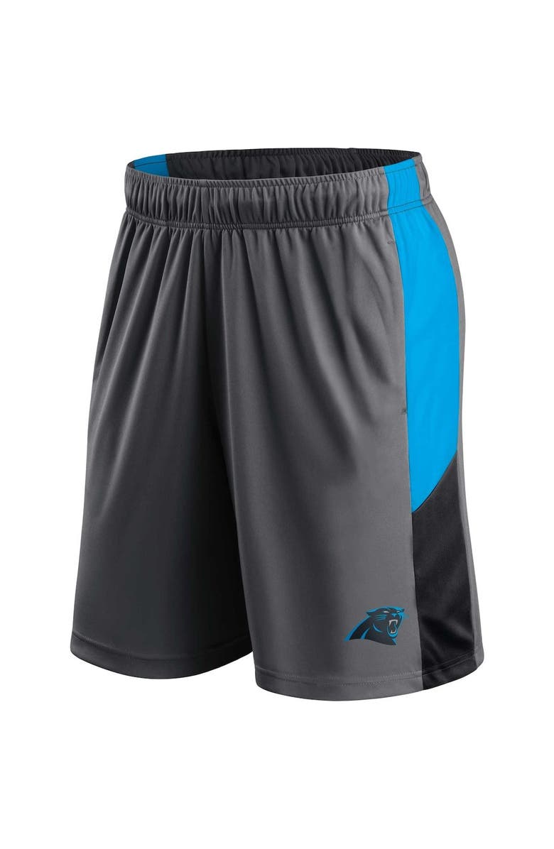 FANATICS Men's Fanatics Branded Gray Carolina Panthers Big & Tall Team Shorts, Alternate, color,