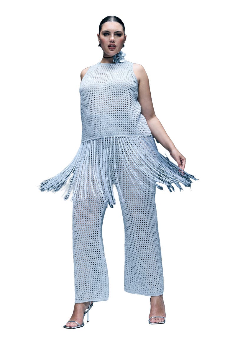 Metallic Crochet Pant, Main, color, METALLIC
