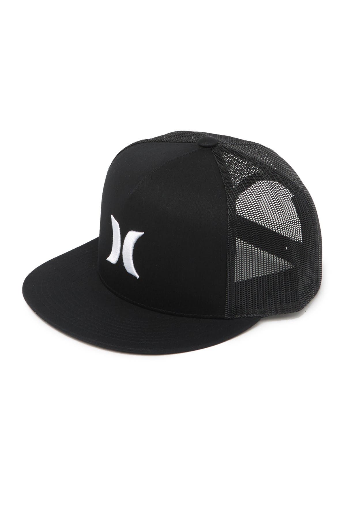 Hurley Icon Solid Flat Trucker Baseball Cap