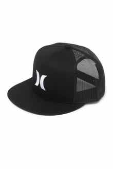 Hurley Icon Solid Flat Trucker Baseball Cap