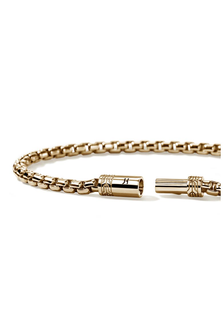 Box Chain Bracelet, 3.7mm, Alternate, color, GOLD