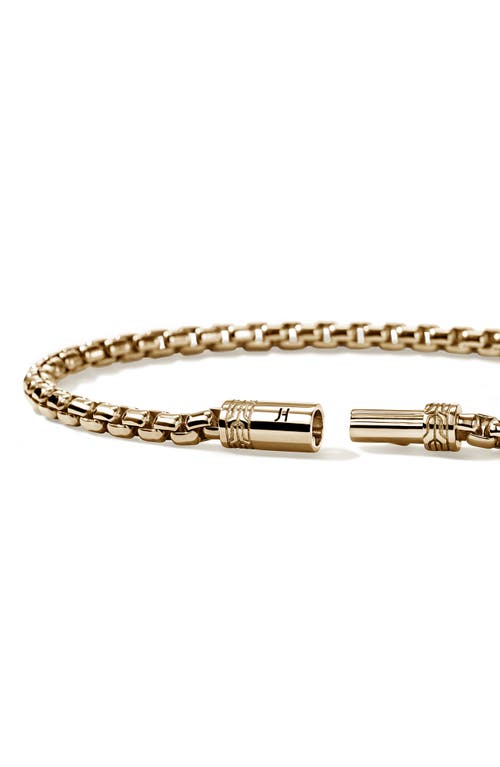 John Hardy Box Chain Bracelet, 3.7mm In Gold