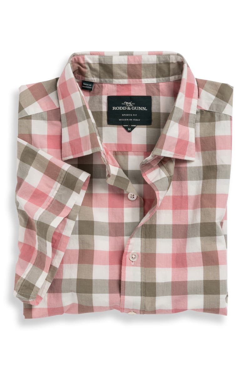 Rodd & Gunn Marble Bay Check Cotton Short Sleeve Button-Up Shirt, Alternate, color, 