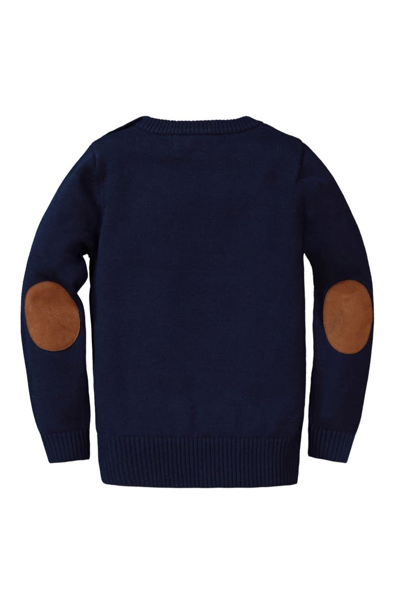 Hope & Henry Baby Girls' Organic Horse Intarsia Sweater, Infant, Alternate, color, Navy