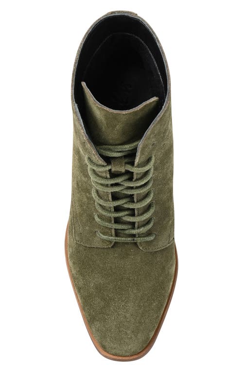 Journee Collection Journee Signature Edda Lace-up Bootie In Olive