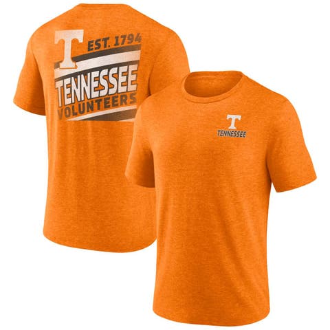 Men's Fanatics Heather Tennessee Orange Tennessee Volunteers Ideal Faded Tri-Blend T-Shirt