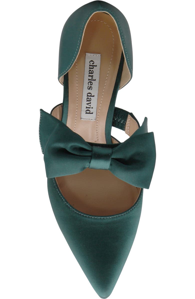 Charles David Andre Pointed Toe Pump, Alternate, color, Dark Emerald