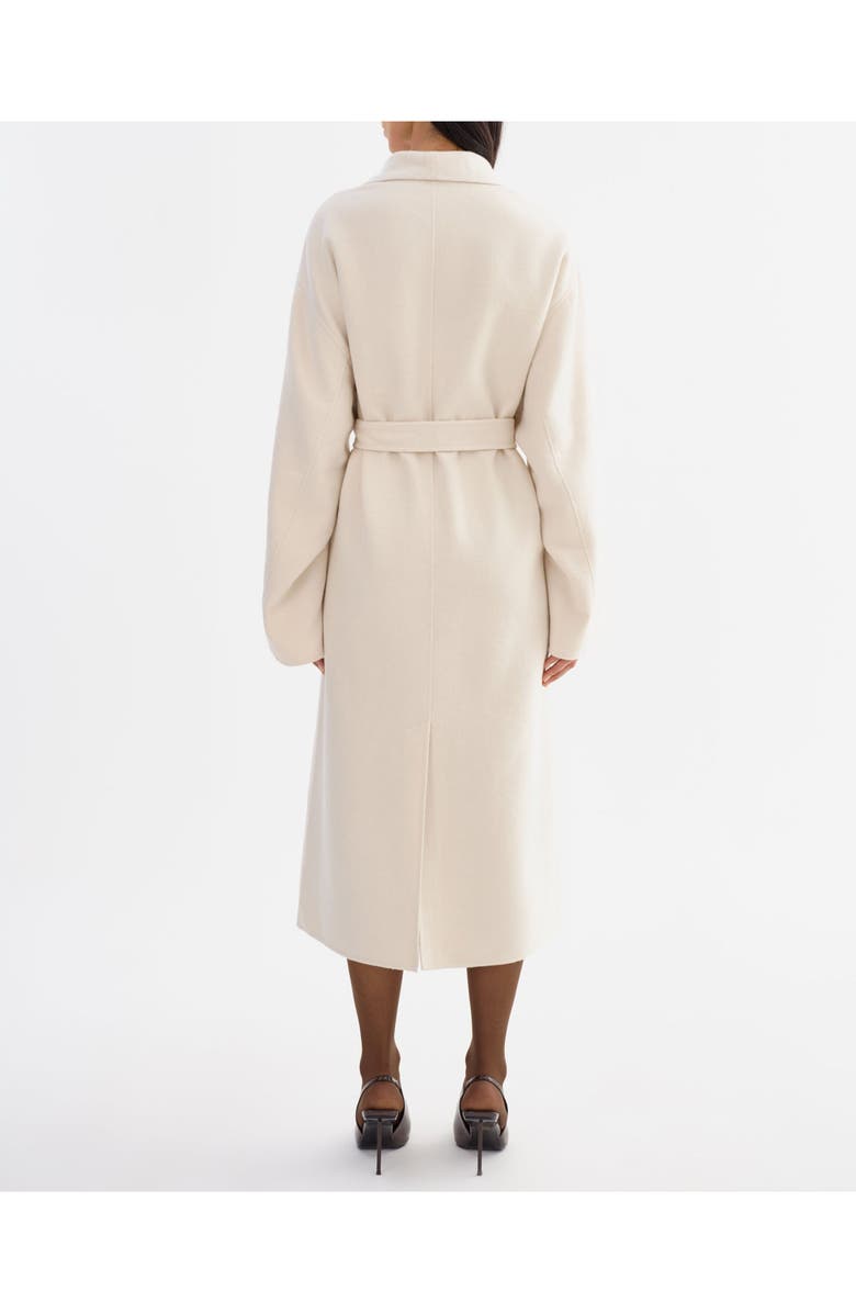 LAMARQUE Coreen | Belted Wool Maxi Coat, Alternate, color, Whisper White