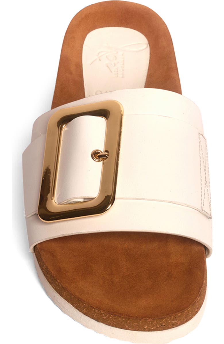 Anthony Veer Clare Slide Sandal, Alternate, color, White Leather