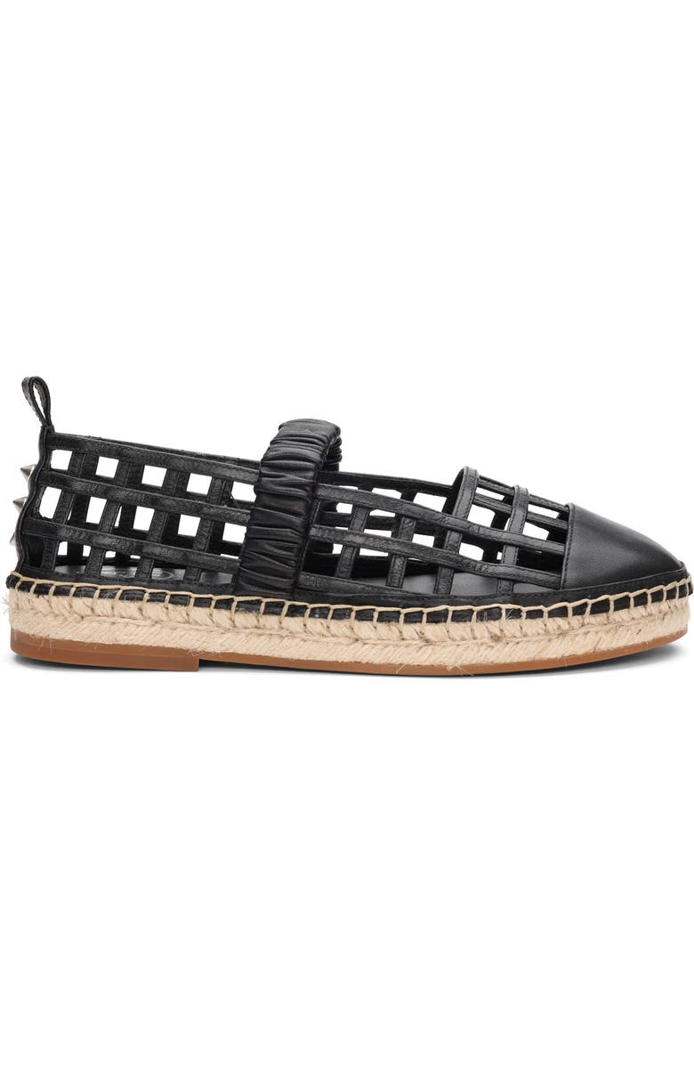 Ash Elly Espadrille Flat, Alternate, color, Black