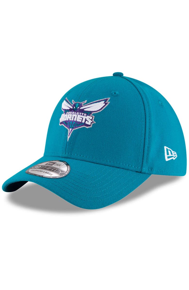 New Era Men's New Era Teal Charlotte Hornets Team Classic 39THIRTY Flex Hat, Main, color, 