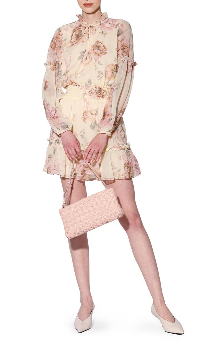 Walter Baker Darlene Long Sleeve Dress, Main, color, Desert Rose