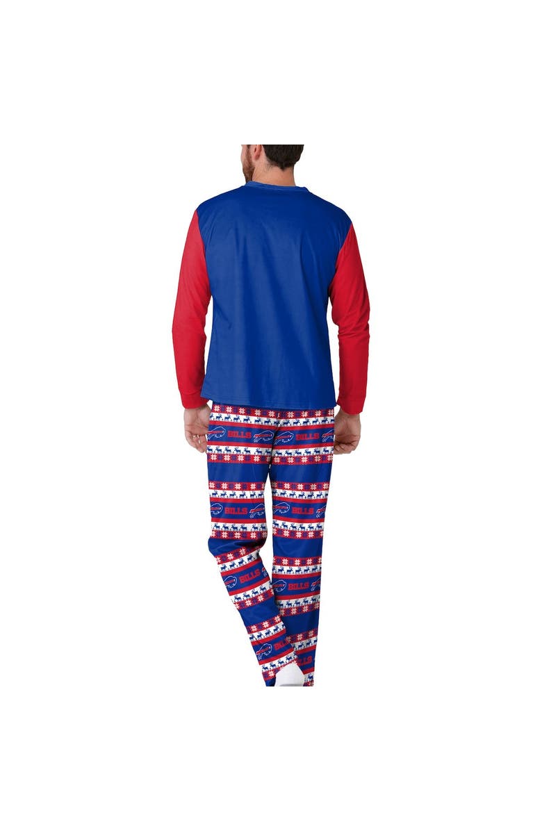 FOCO Men's FOCO Royal Buffalo Bills Team Ugly Pajama Set, Alternate, color,