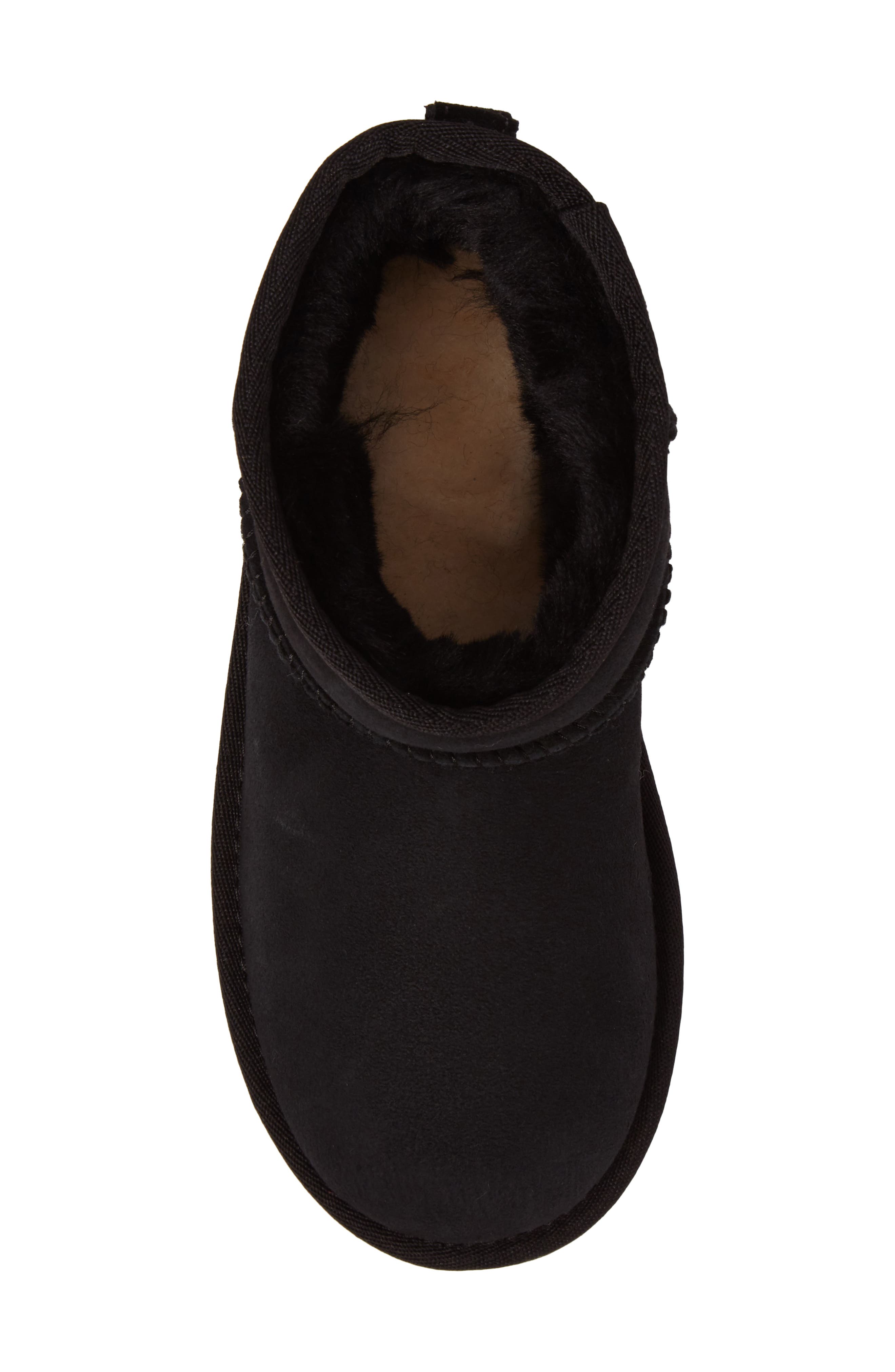 Kids' Classic Mini II Water Resistant Genuine Shearling Boot, Alternate, color, BLACK