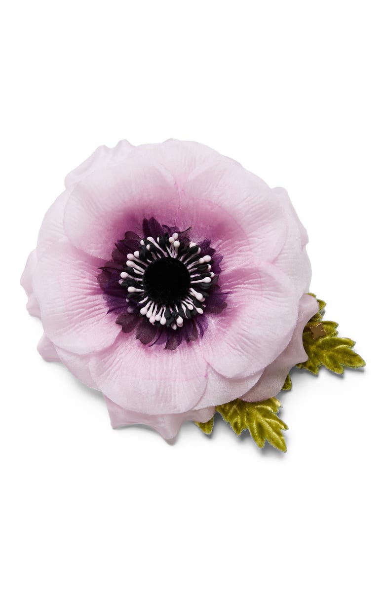Helena Simon The Lavender Anemone Floral Brooch, Main, color, Lavender