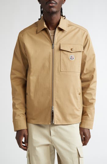 Moncler Camicia Stretch Cotton Zip Shirt Jacket | Nordstrom Moncler Camicia Stretch Cotton Zip Shirt Jacket | Nordstrom