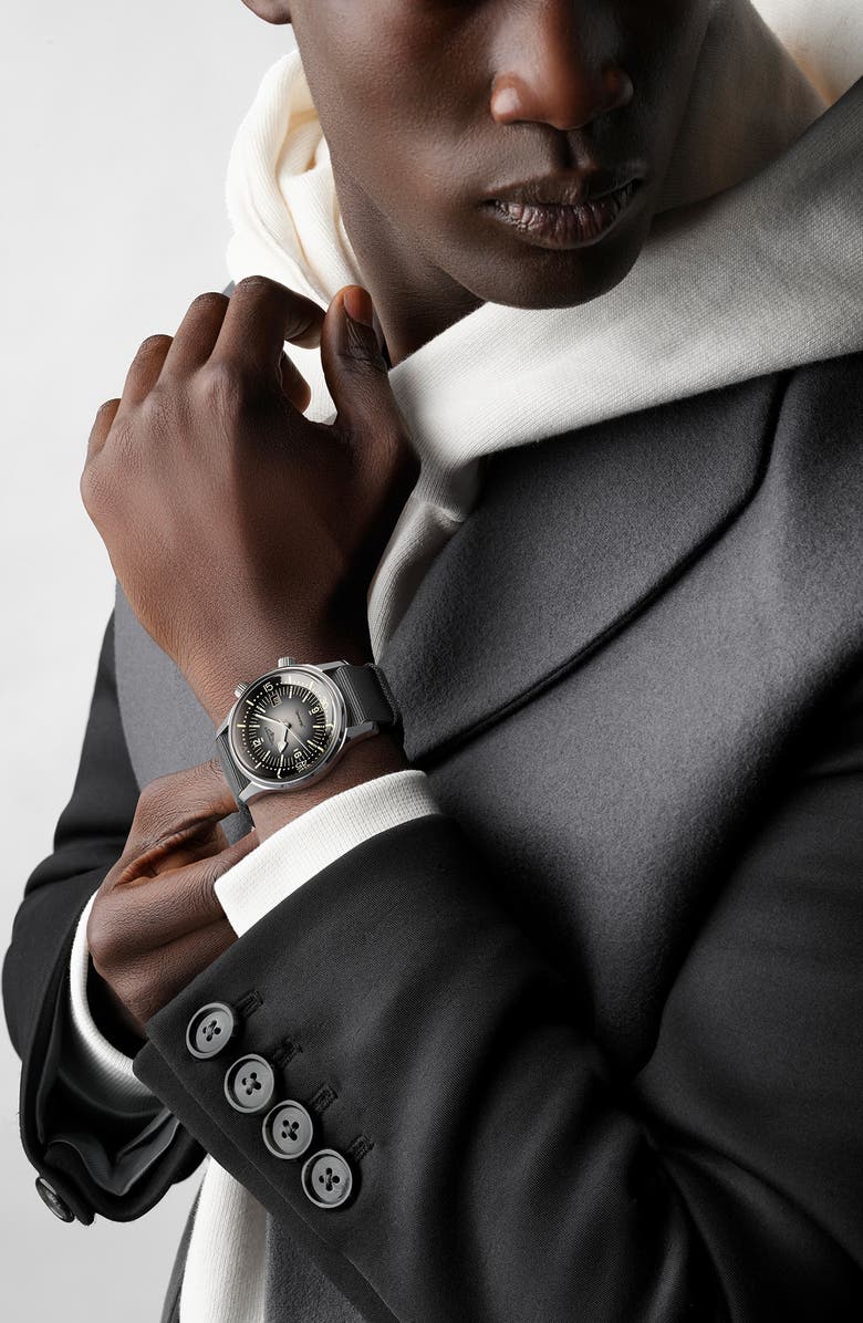 Longines Legend Diver Automatic Strap Watch, 42mm, Alternate, color, 