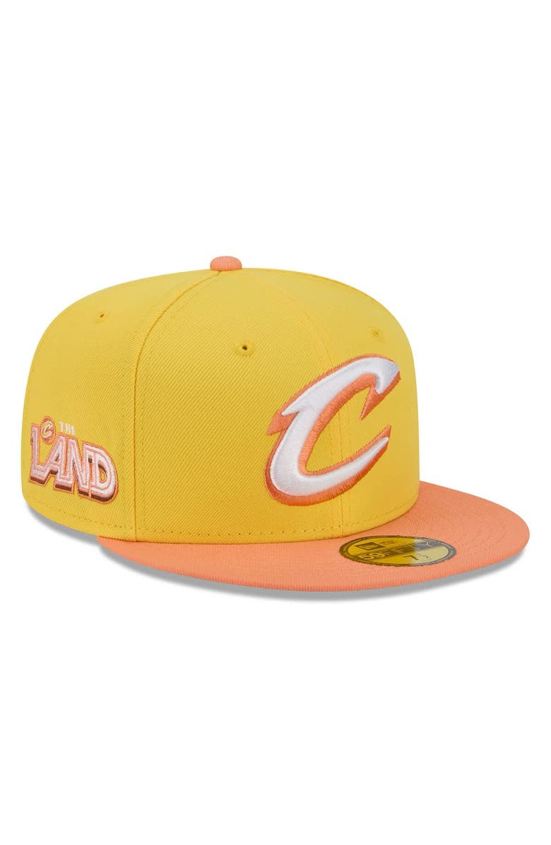 New Era Men's New Era Gold Cleveland Cavaliers 2025/26 City Edition Alternate 59FIFTY Fitted Hat, Main, color, Gold