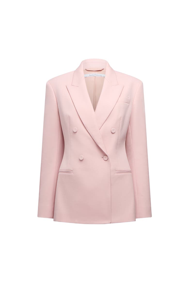 Tailored Double Breasted Jacket, Alternate, color, Lotus Pink