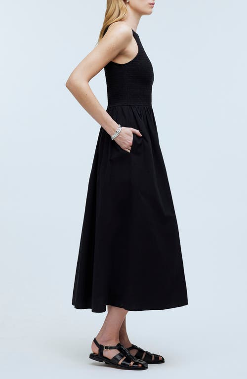 MADEWELL MADEWELL THE MELODY SMOCKED SLEEVELESS MIDI DRESS